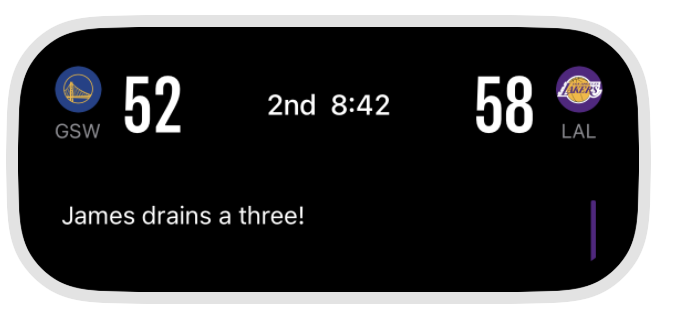 Live Activity in Dynamic Island