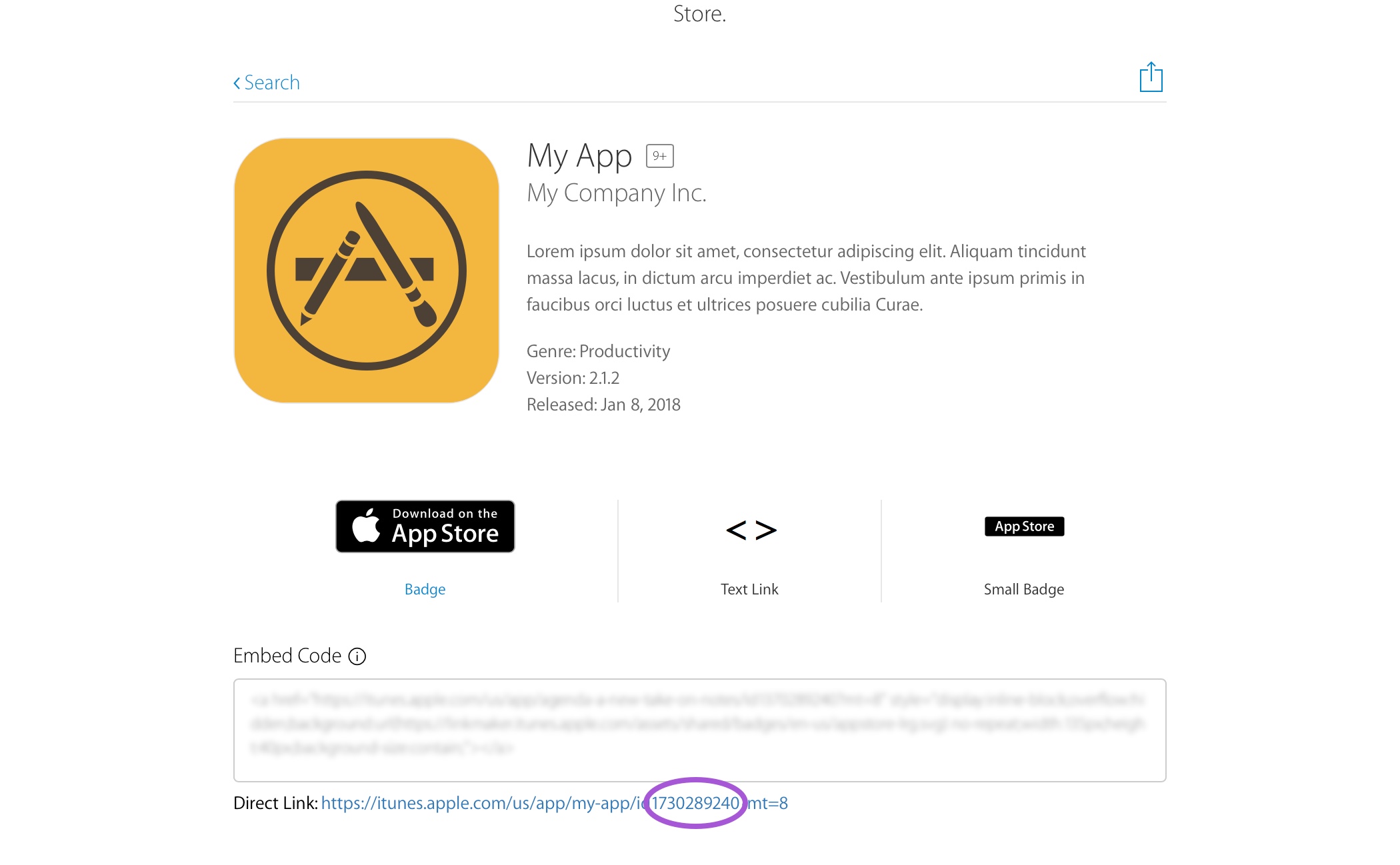 App Store ID